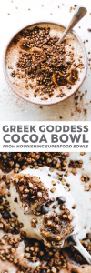 Greek Goddess Cocoa Bowl
