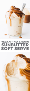 Sunbutter Soft Serve Ice Cream
