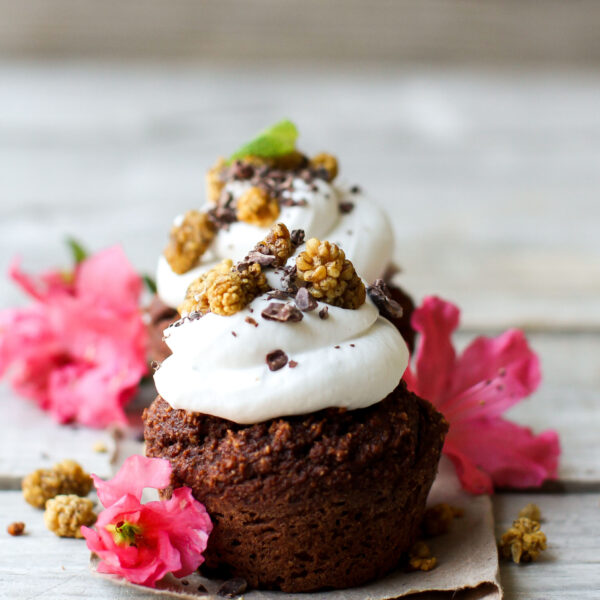 EverythingFree Vanilla Cupcakes Feasting on Fruit