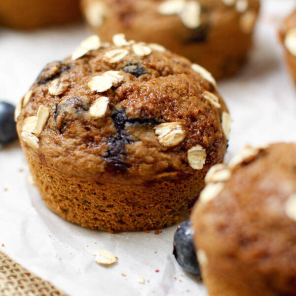 Vegan Blueberry Muffins (Oilfree + GF) Feasting on Fruit