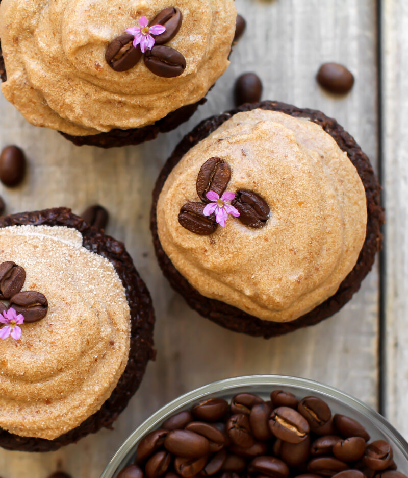 Vegan Caramel Espresso Cupcakes Feasting on Fruit