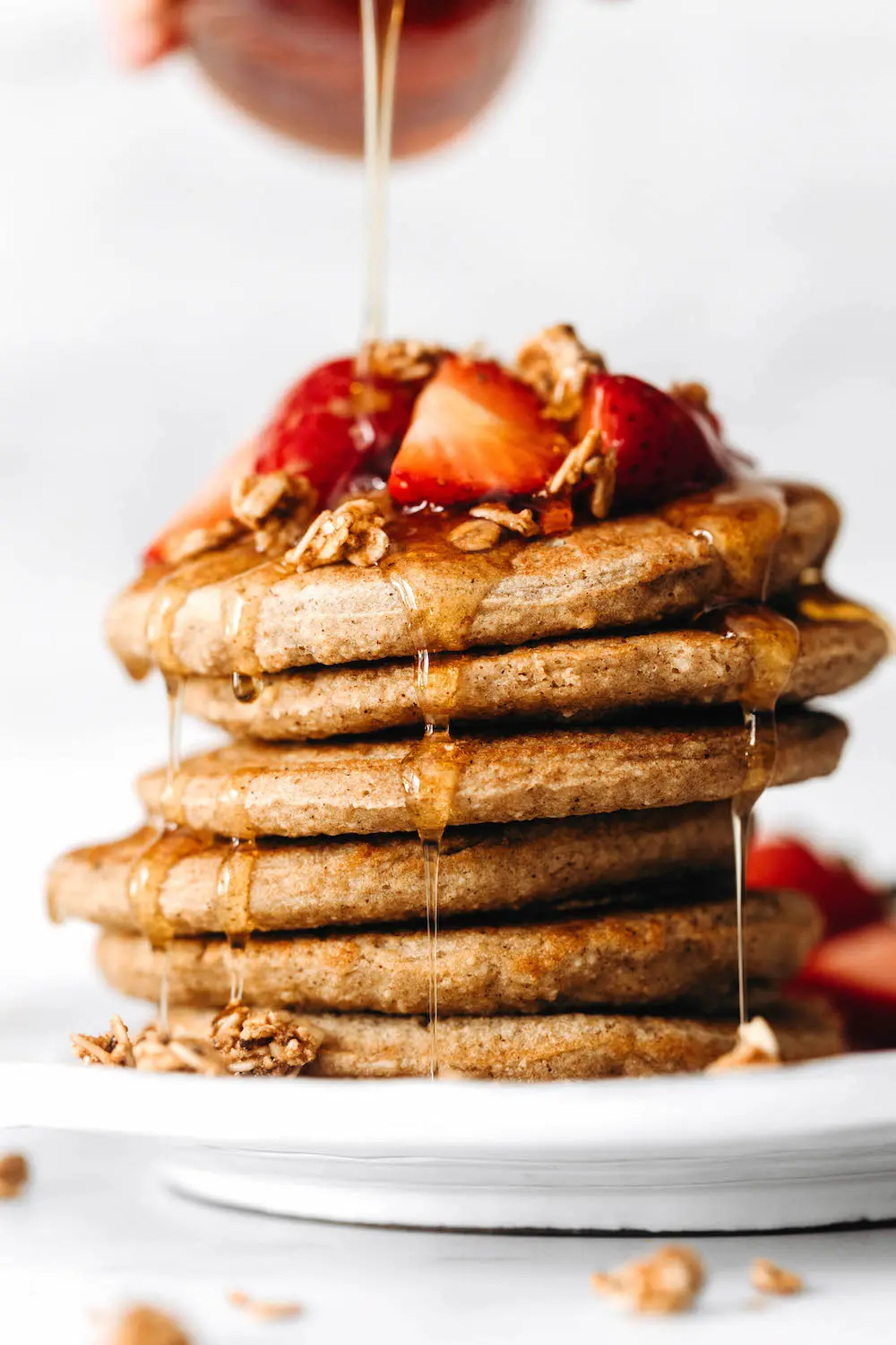 Fluffy Vegan Pancakes No Bananas Gluten Free Feasting On Fruit