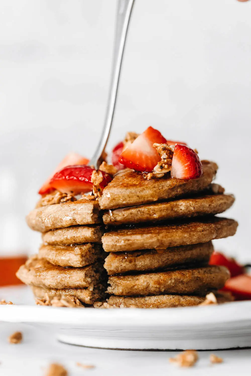 Fluffy Vegan Pancakes (no Bananas) - Gluten-Free | Feasting on Fruit