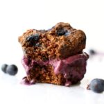 Chocolate Blueberry Muffin Ice Cream Sandwiches | Vegan & GF