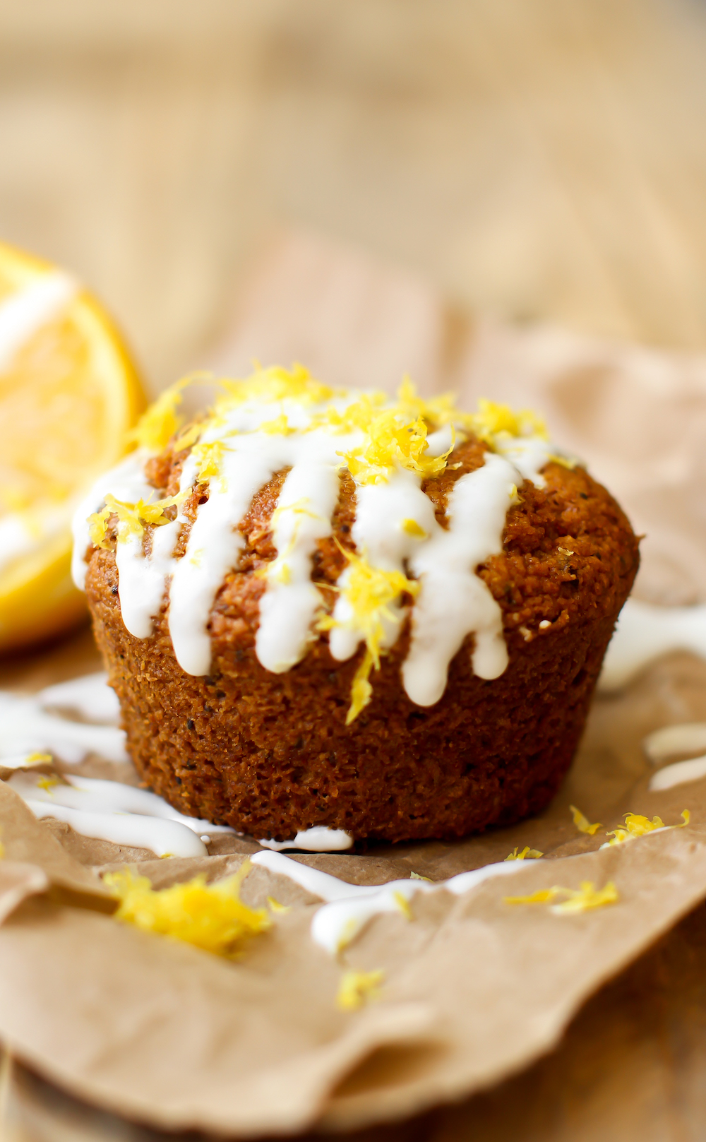 Vegan Lemon Poppy Seed Muffins GlutenFree & OilFree