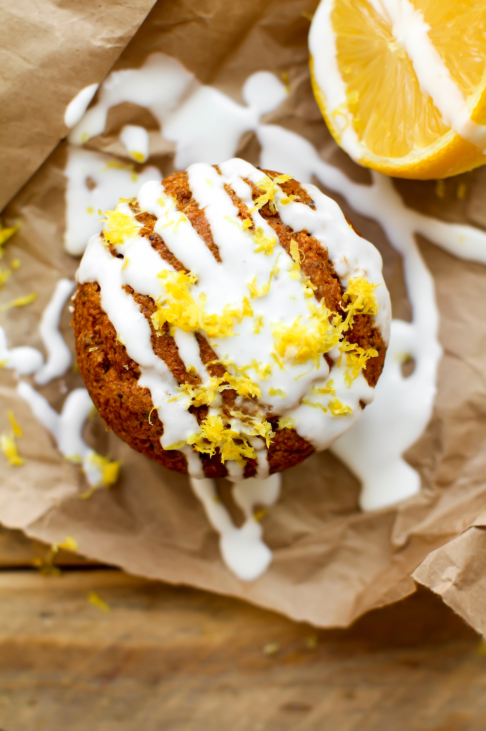 Vegan Lemon Poppy Seed Muffins GlutenFree & OilFree