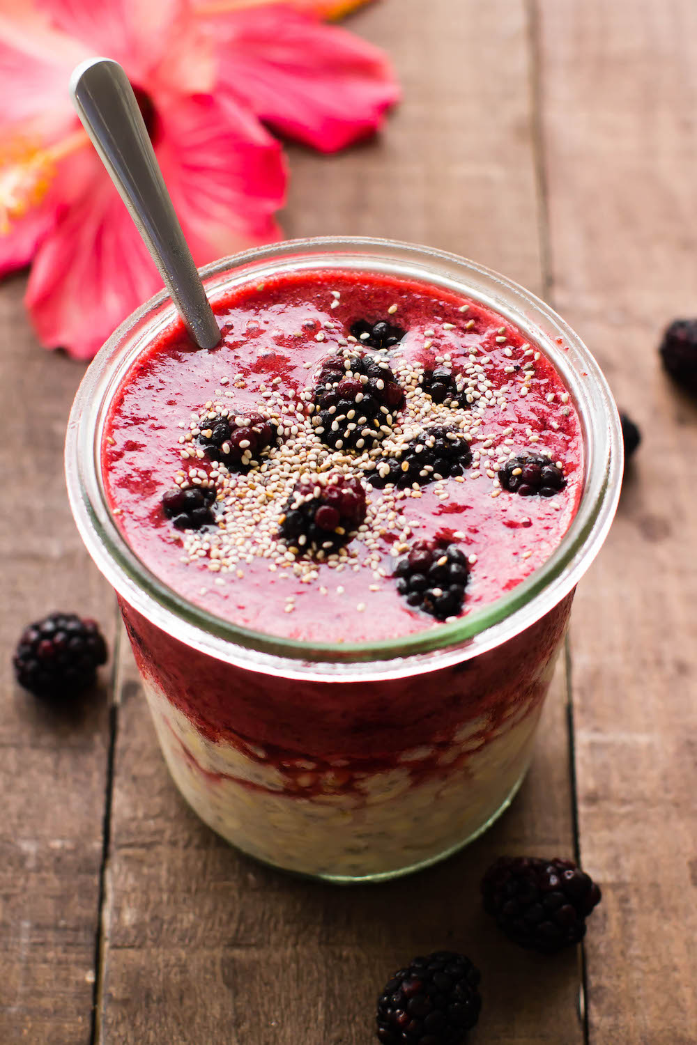 Berry Kombucha Overnight Oats An Easy ProbioticRich Breakfast!