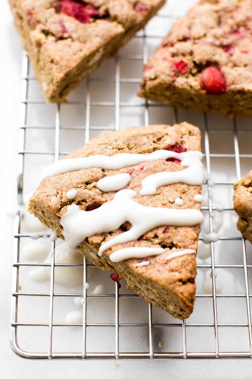Strawberry Oat Flour Scones-image