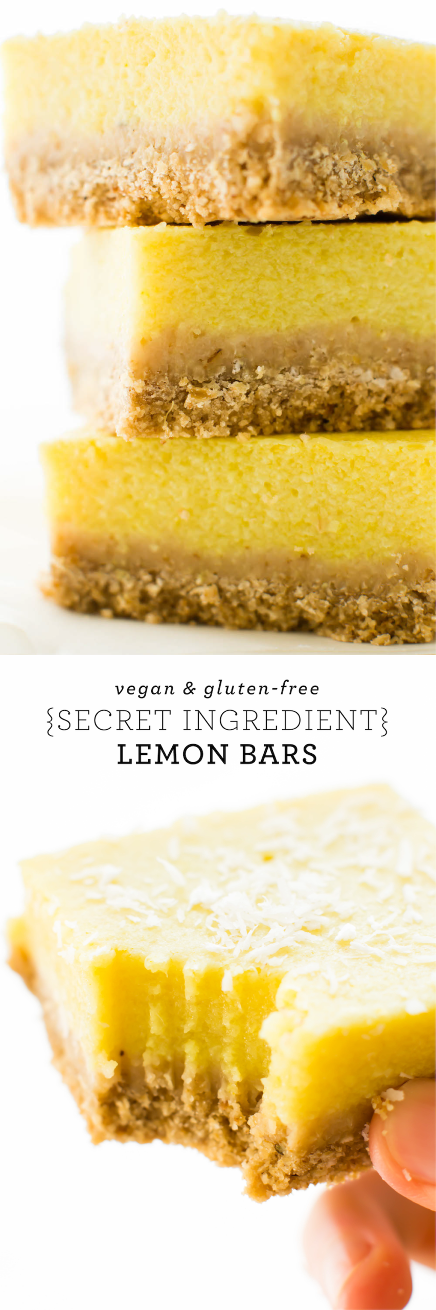 (Secret Ingredient) Vegan Lemon Bars - Feasting on Fruit