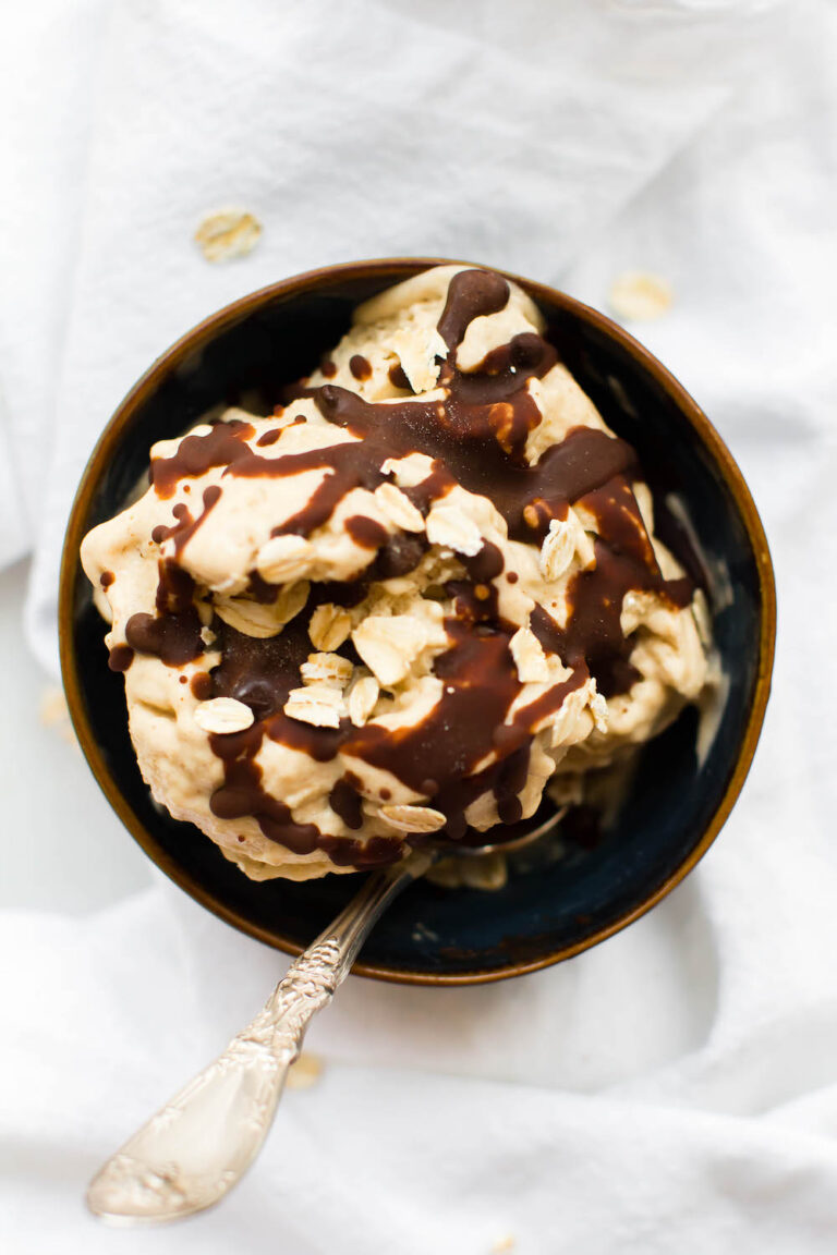 Vanilla Oatmeal Ice Cream Vegan, SugarFree, LowFat