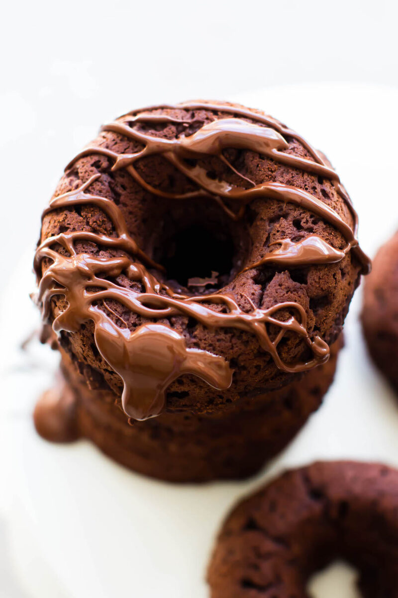 Chocolate Brownie GrainFree Donuts {vegan & nutfree}