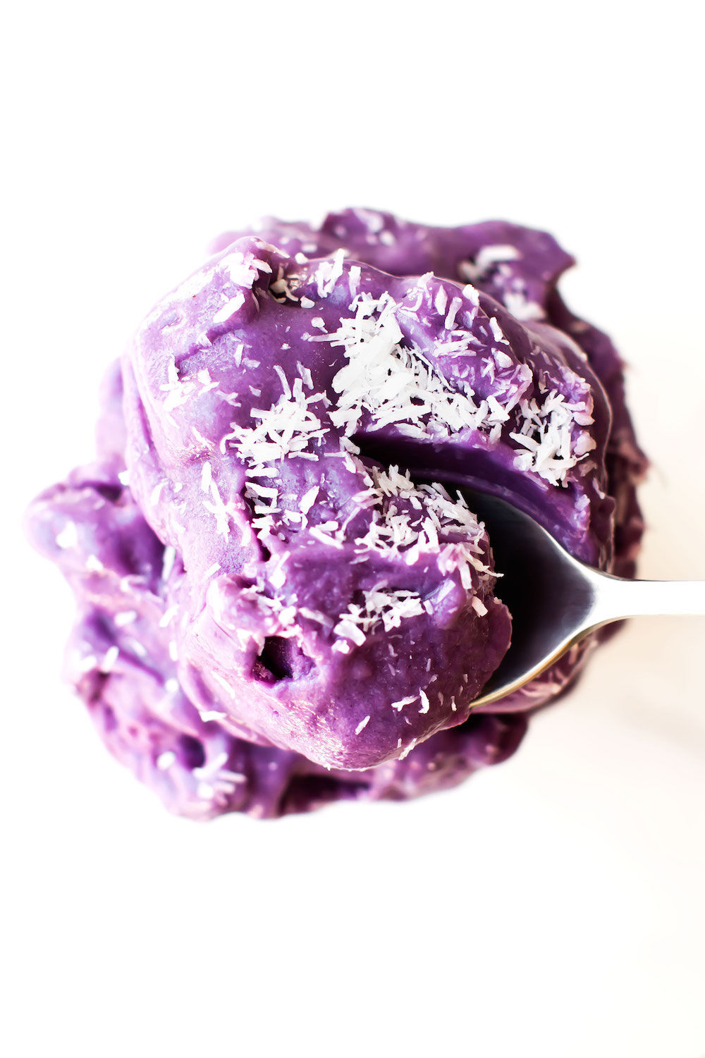 Purple Sweet Potato Ice Cream (Vegan, LowFat, NoChurn)