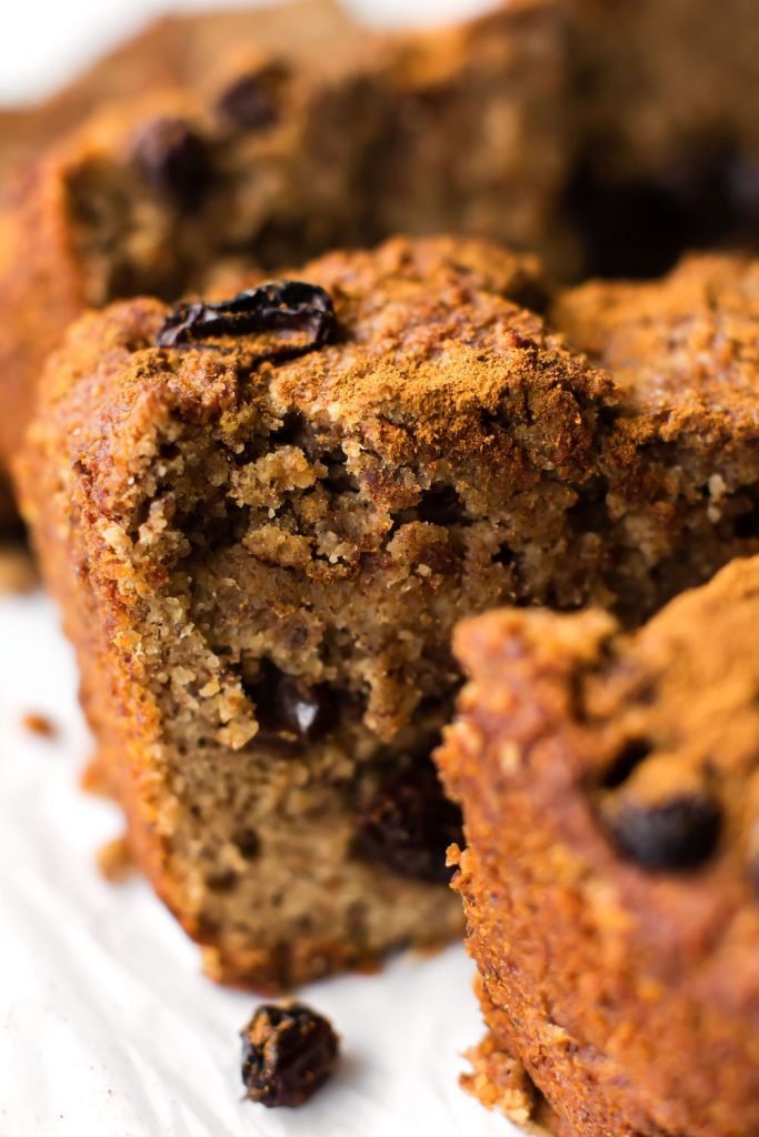 Cinnamon Raisin Banana Bread Vegan, GrainFree, No Added Sugar