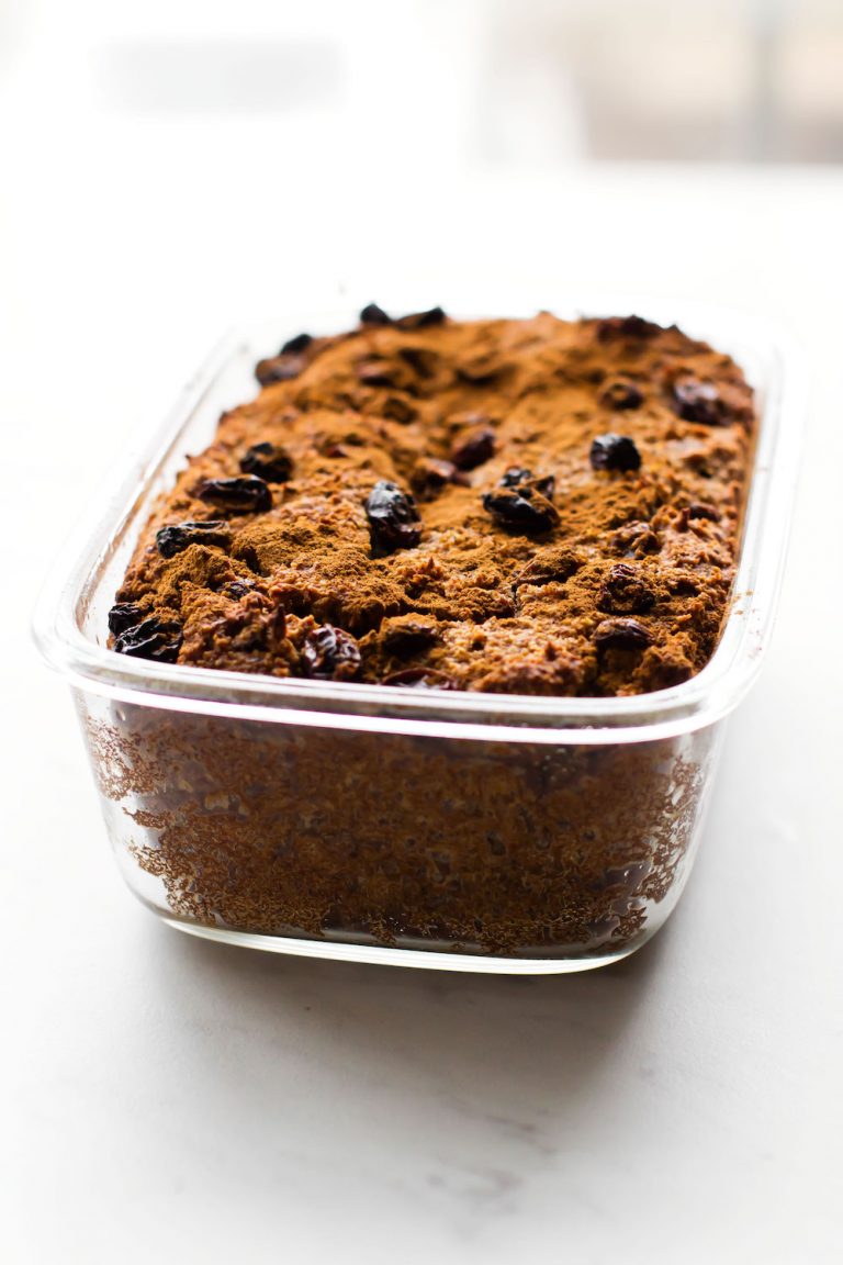 Cinnamon Raisin Banana Bread Vegan, GrainFree, No Added Sugar