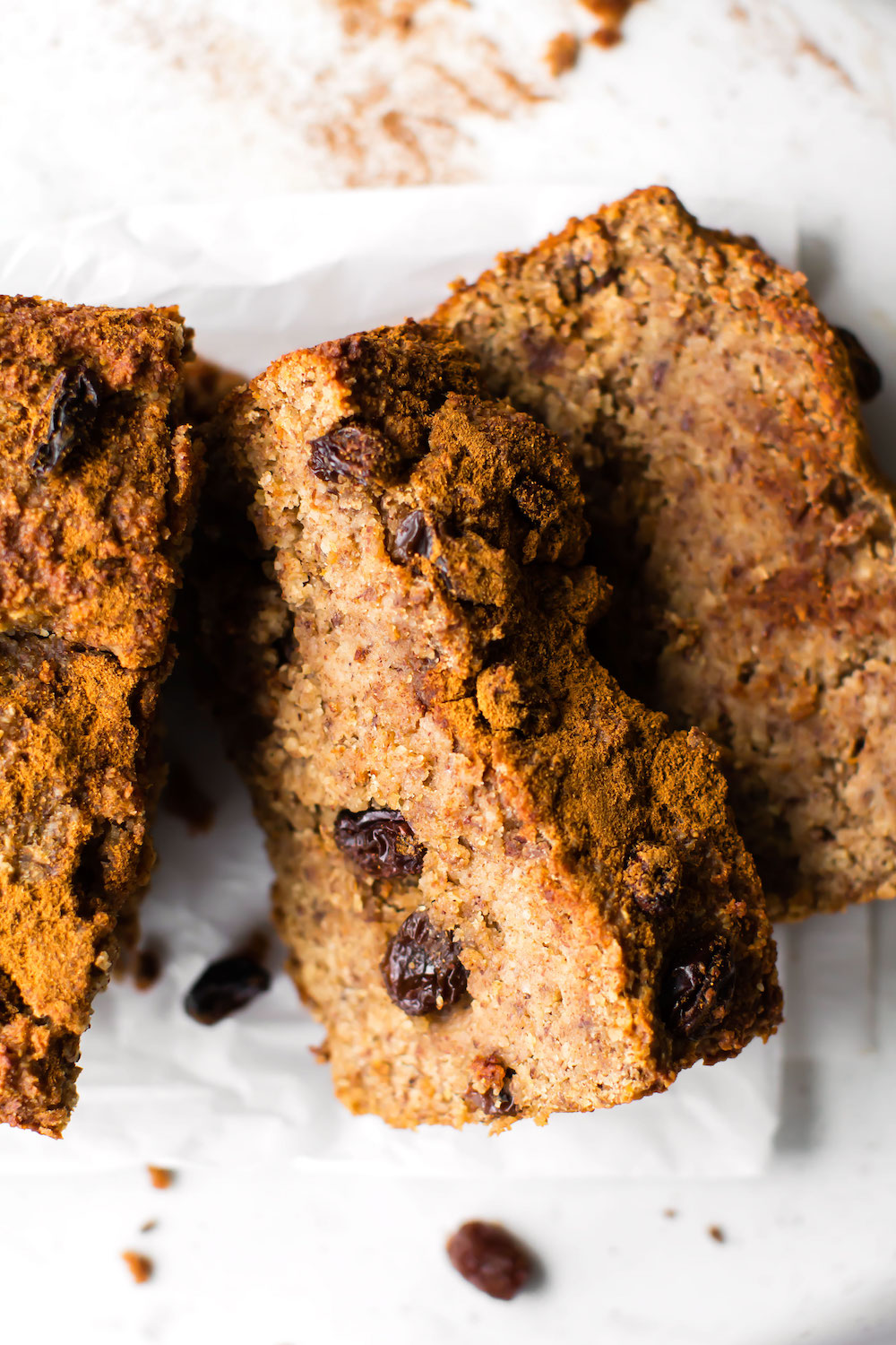 Cinnamon Raisin Banana Bread Vegan, GrainFree, No Added Sugar