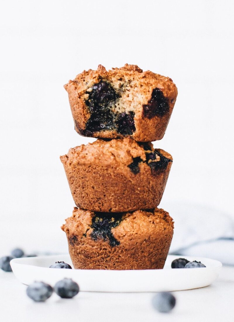 Vegan Paleo Blueberry Muffins (2 ways!)