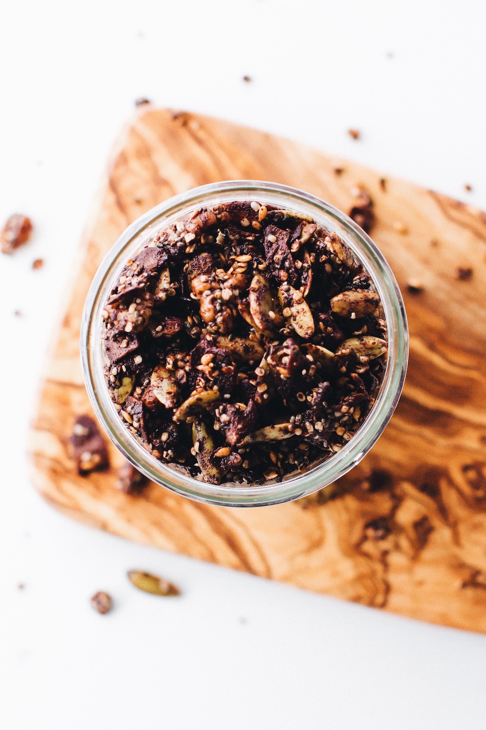 Grain-Free Chocolate Granola (vegan + paleo)