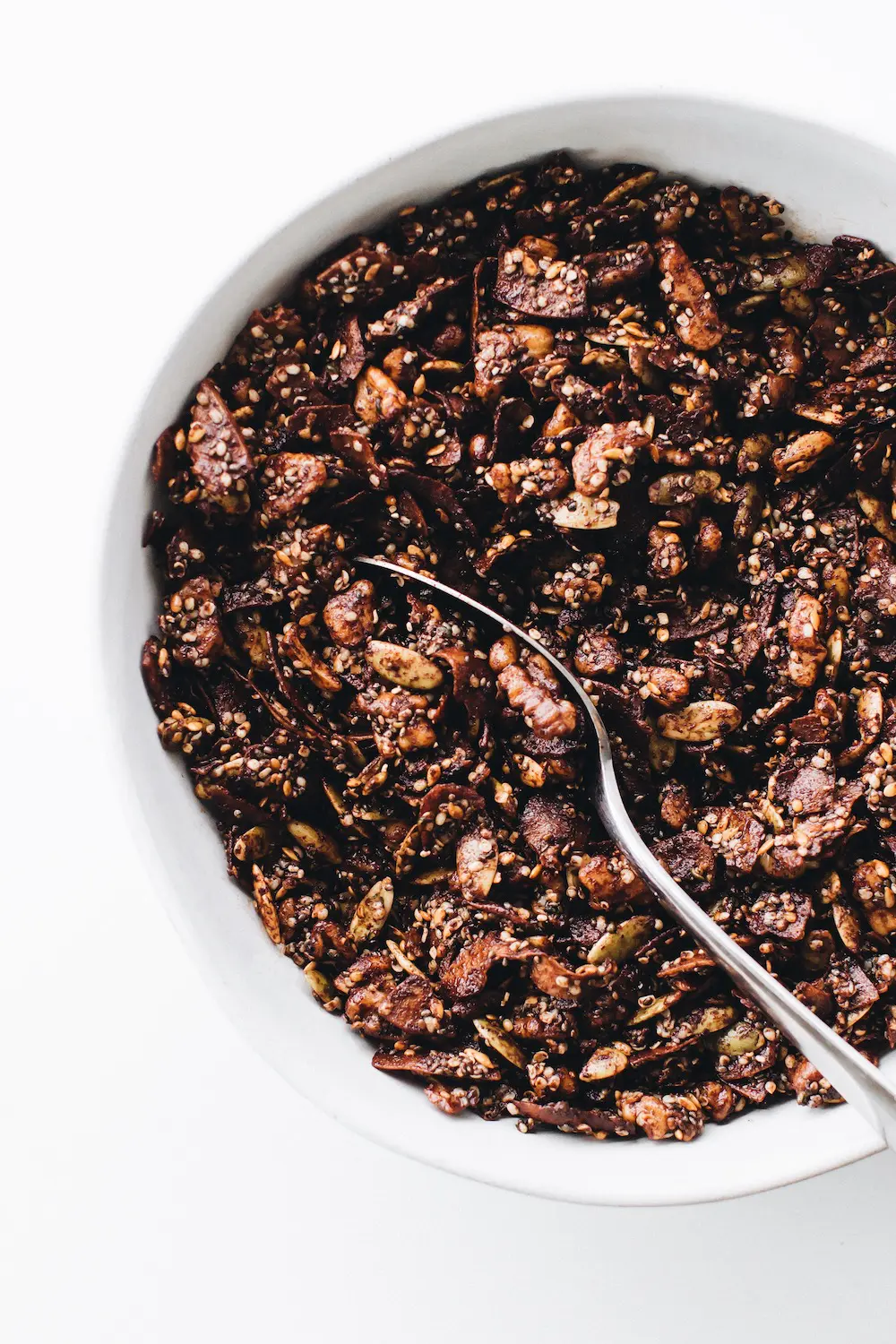 Grain-Free Chocolate Granola (vegan + paleo)