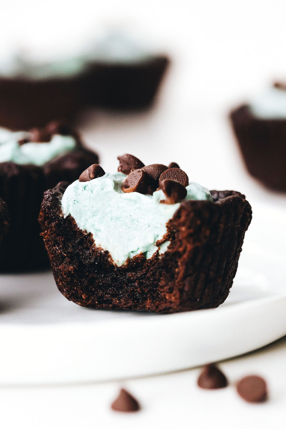 SunButter Grasshopper Cookie Cups