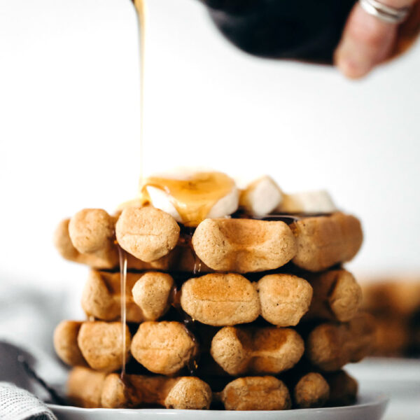 Easy Chickpea Flour Waffles (vegan + grainfree) Feasting on Fruit