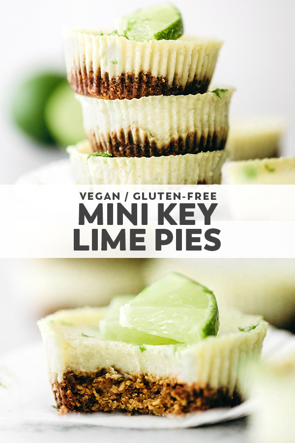 Mini Key Lime Pies (vegan + gluten-free)