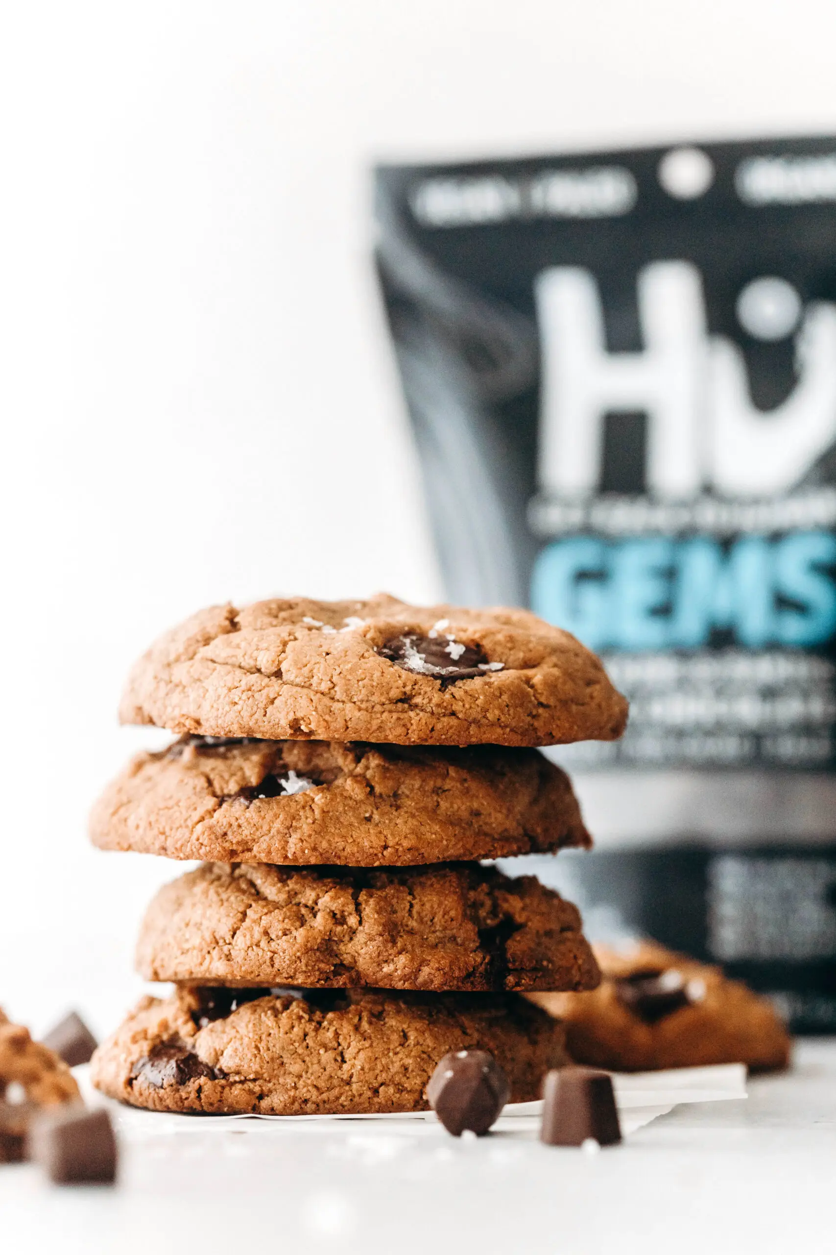 Thick Chewy Chocolate Chip Cookies (vegan + paleo)