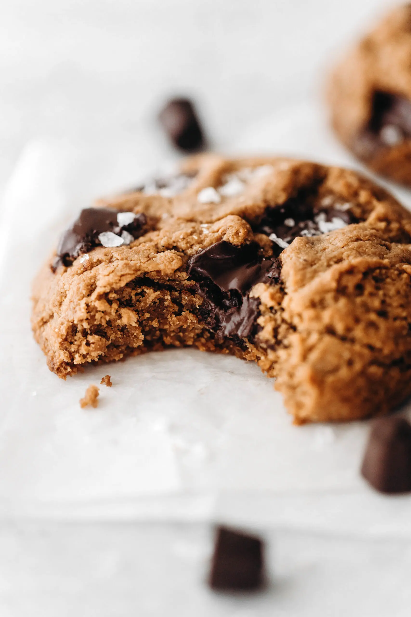 Thick Chewy Chocolate Chip Cookies (vegan + paleo)