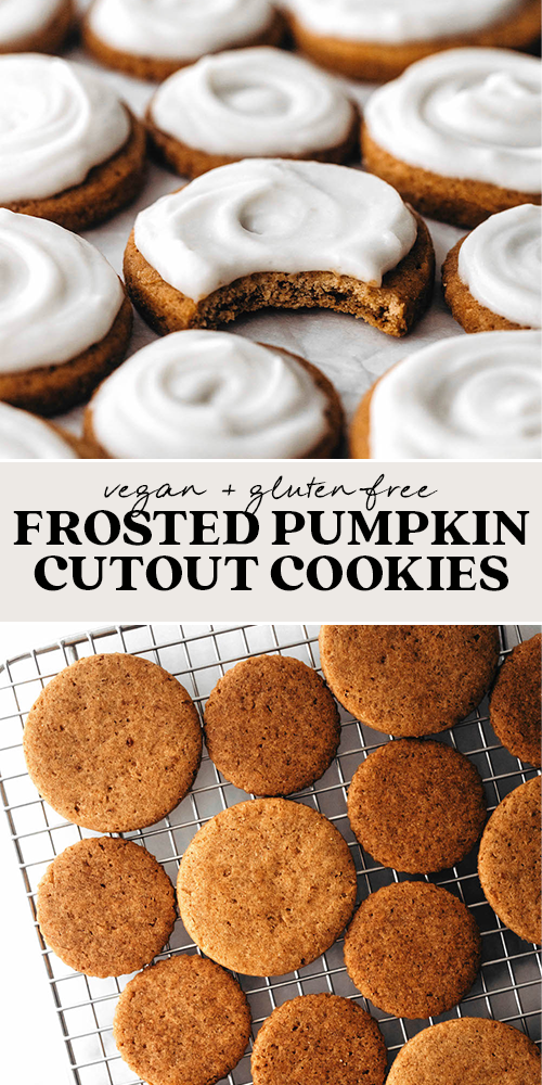Pumpkin Cutout Cookies (vegan + gluten-free)