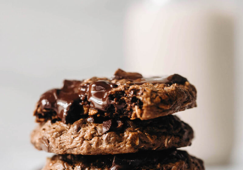 Double Chocolate Oatmeal Cookies