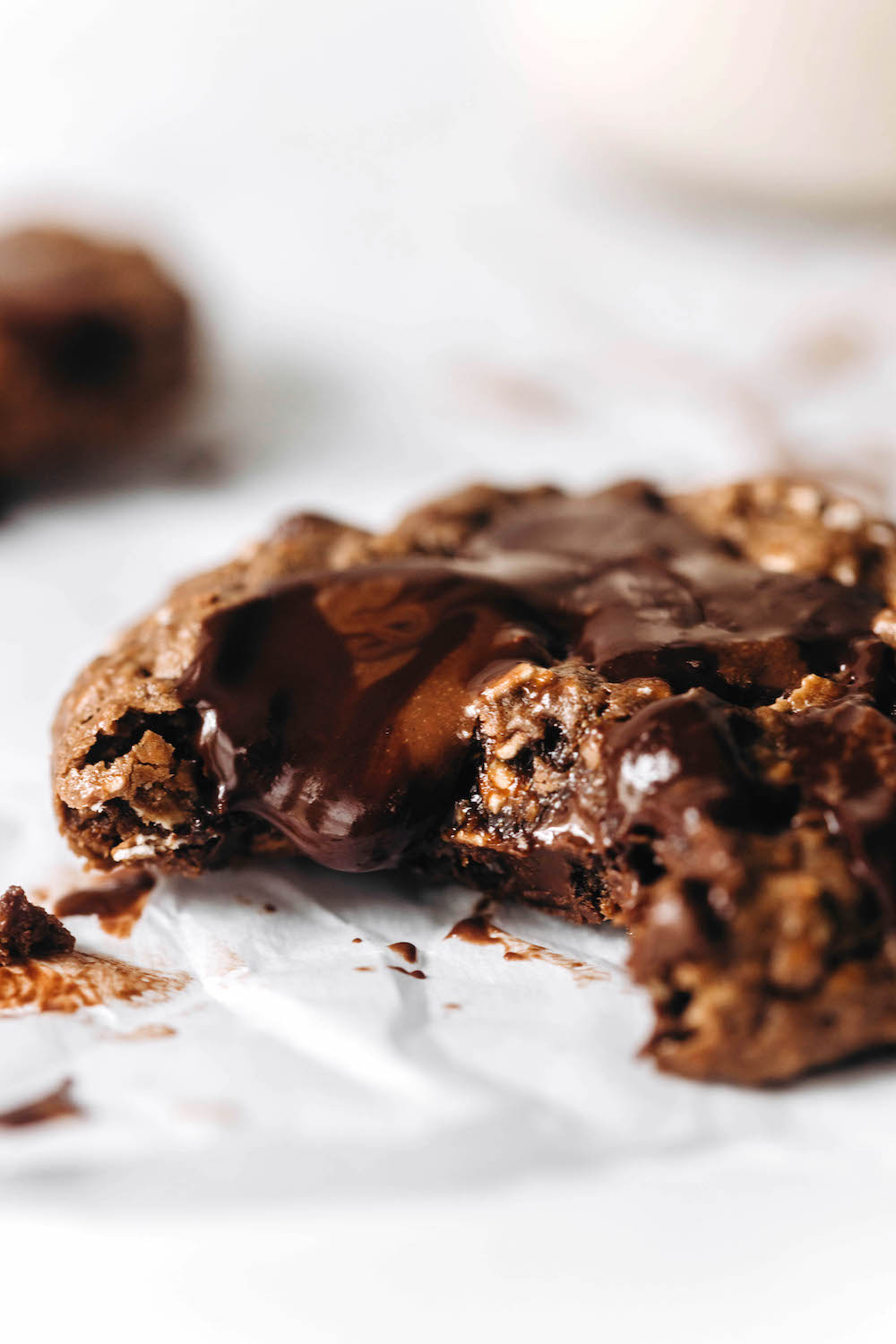 Double Chocolate Oatmeal Cookies (vegan + gluten-free)