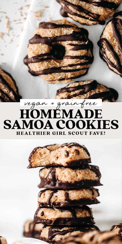 Homemade Vegan Samoas Recipe (grain-free)