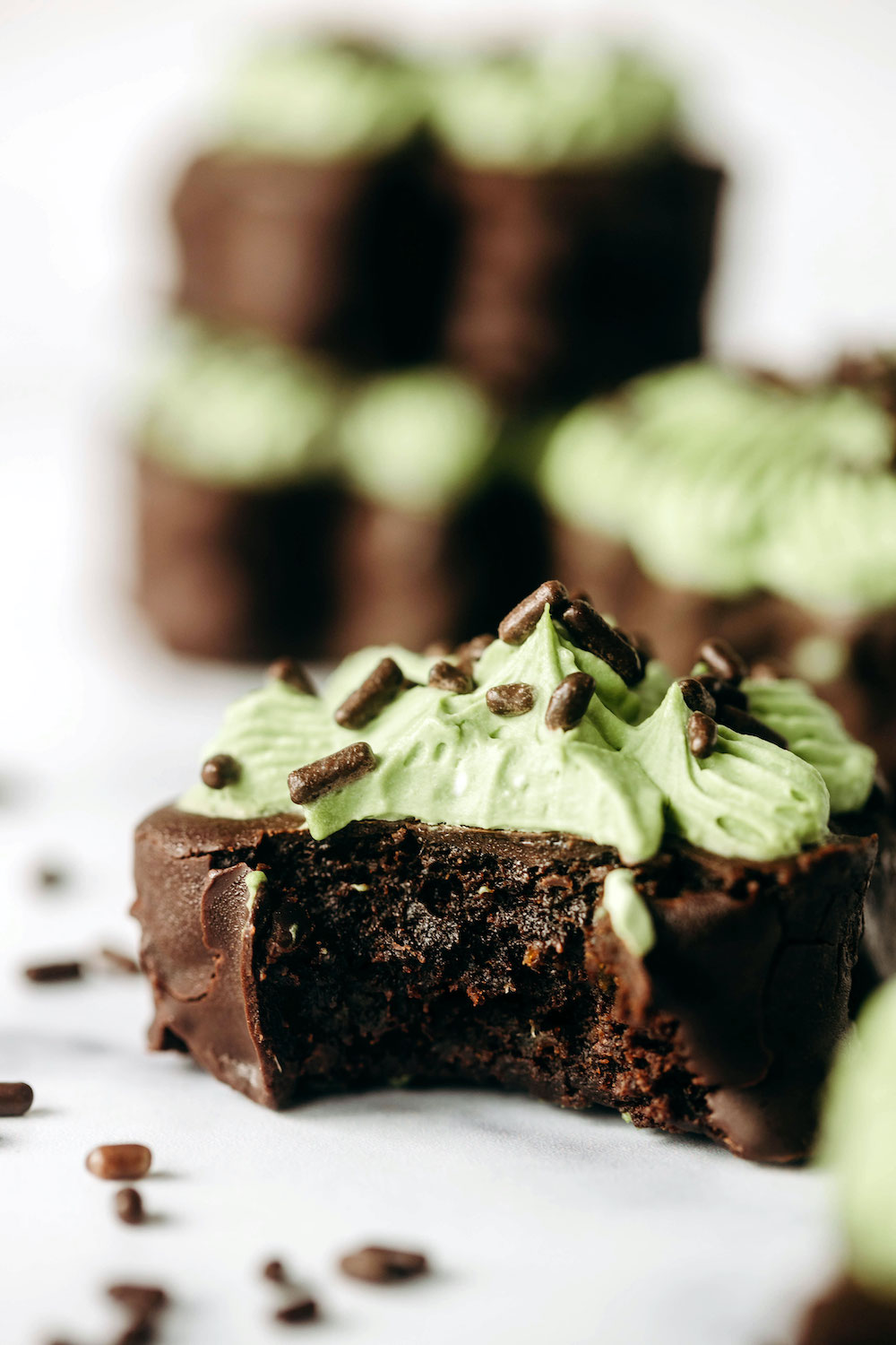 Shamrock Brownies (vegan + paleo)