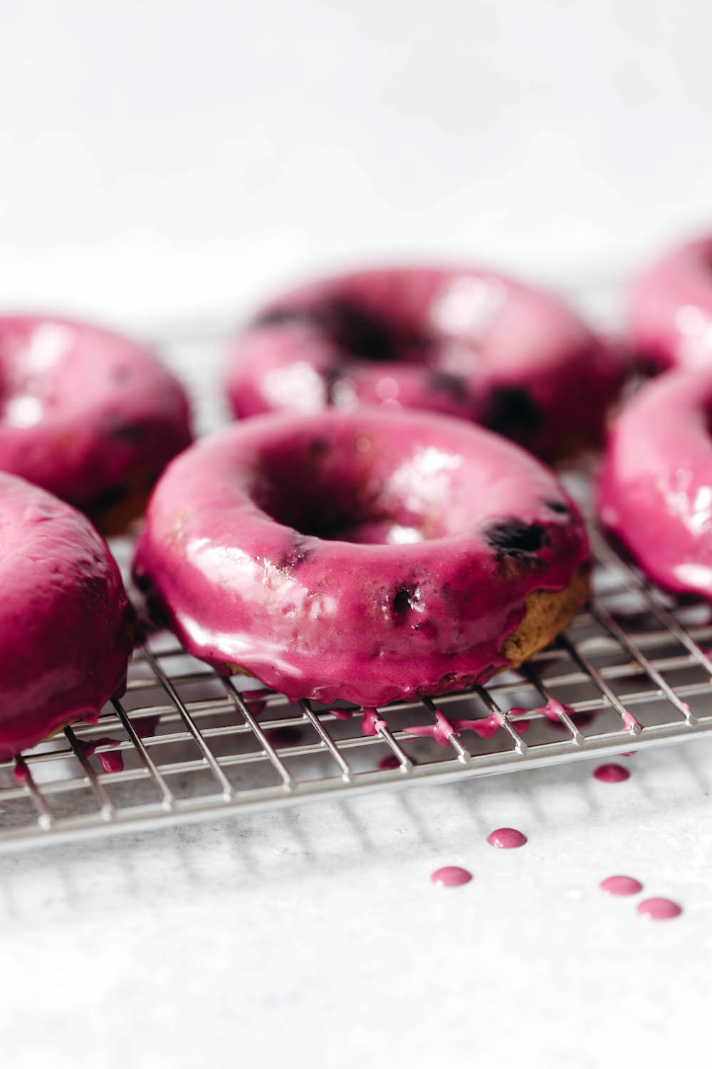 Baked Blueberry Donuts (vegan + gluten-free)