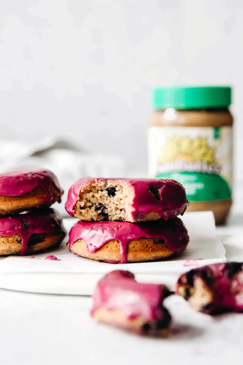 Baked Blueberry Donuts (vegan + gluten-free)