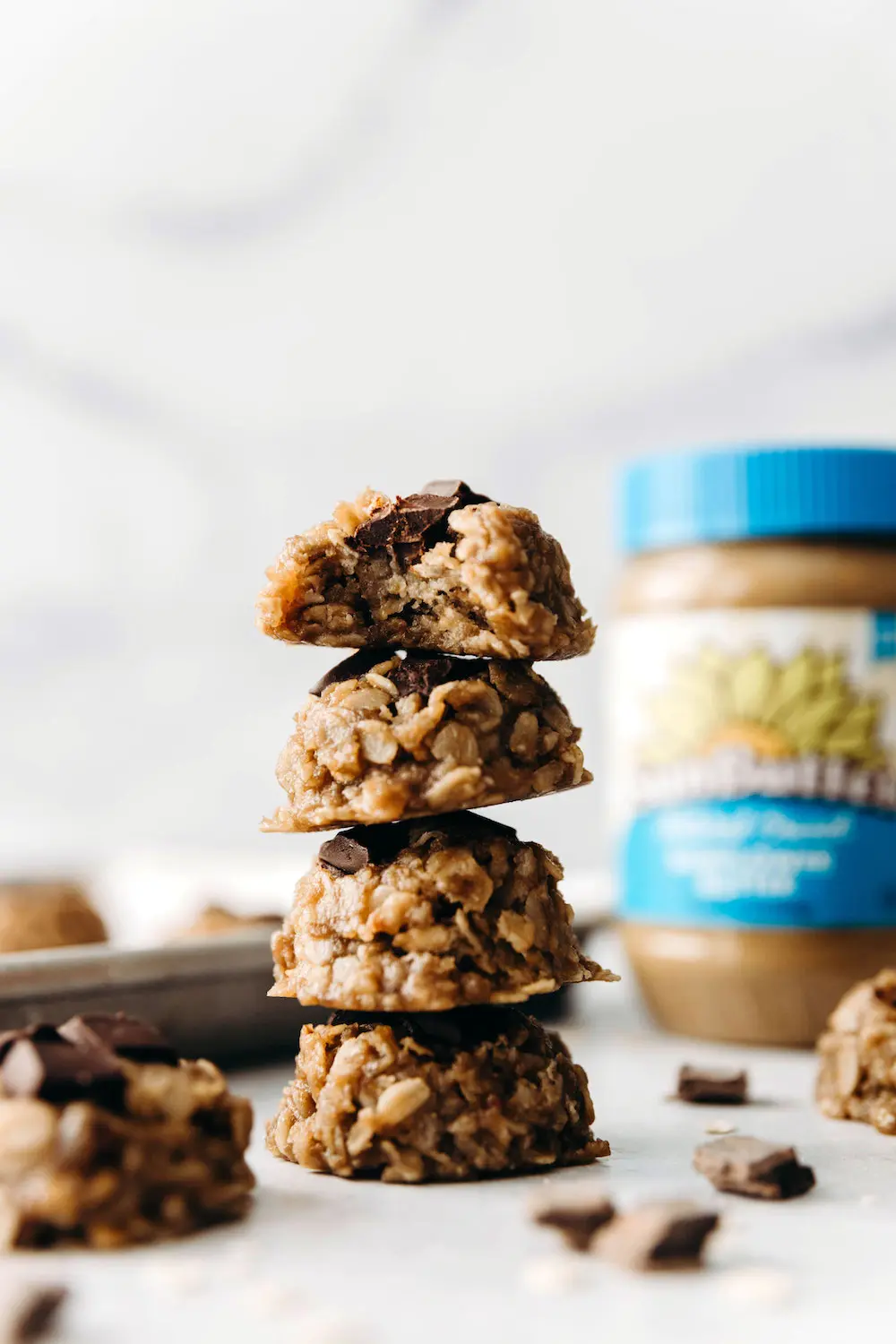 No-Bake SunButter Cookies (vegan + gluten-free)