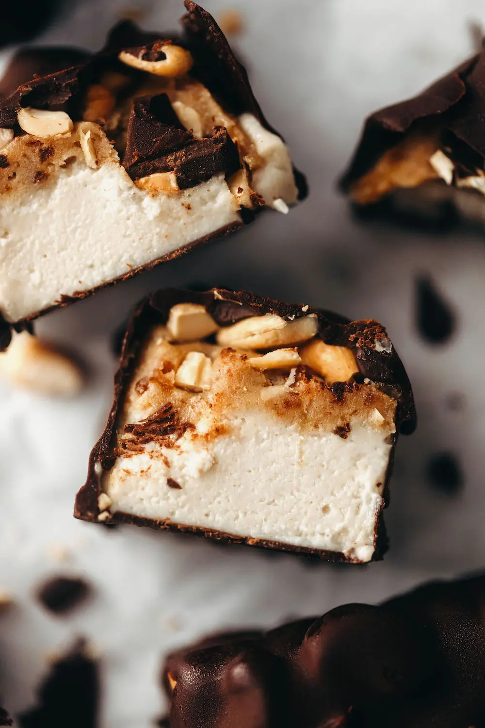 Caramel Cashew Ice Cream Bars (vegan + paleo)