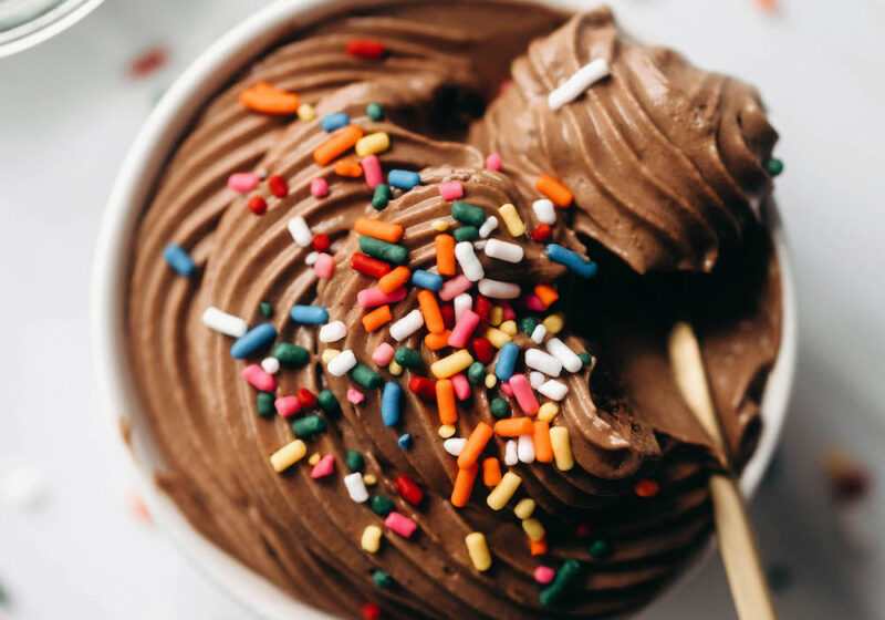 Homemade Vegan Chocolate Soft Serve