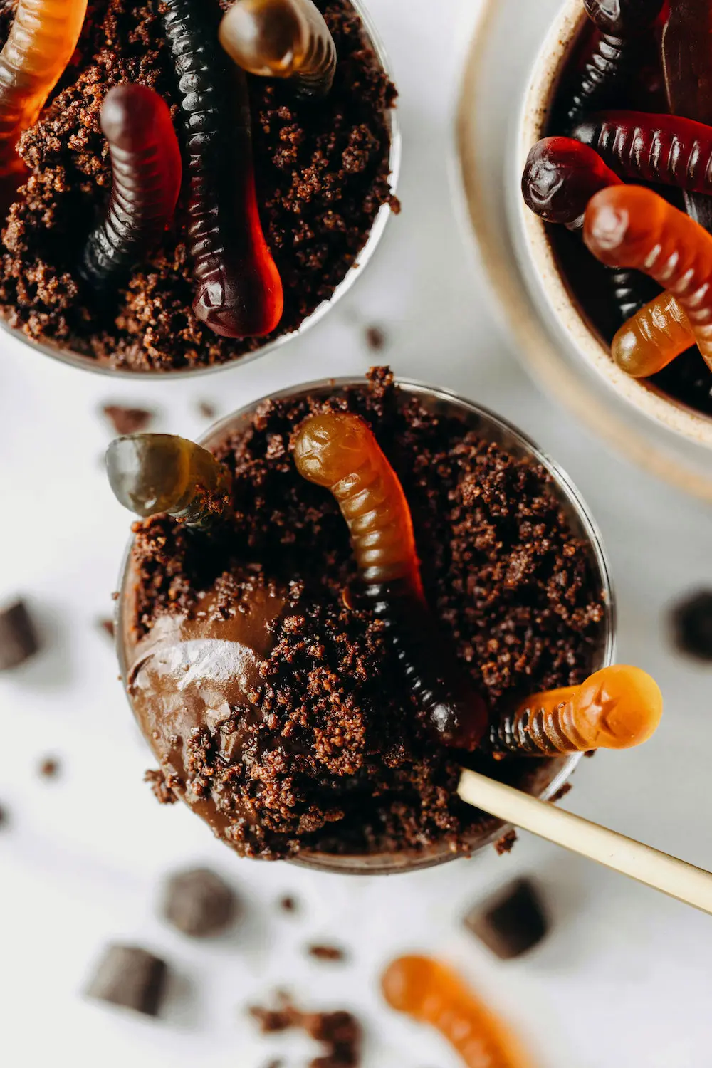 Chocolate Pudding Dirt Cups Recipe (aka Worms in Dirt Dessert) For the Kid  in All of Us - An Edible Mosaic™