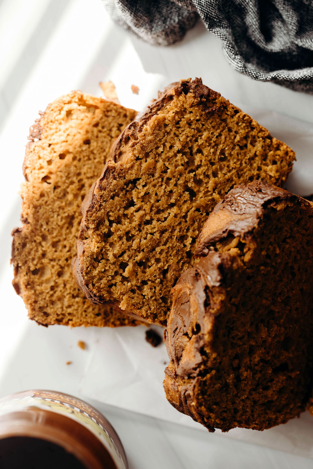 Chocolate Swirl Pumpkin Bread (vegan + gluten-free)