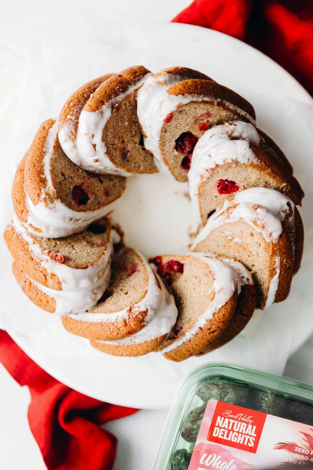 Vegan Orange Cranberry Bundt Cake