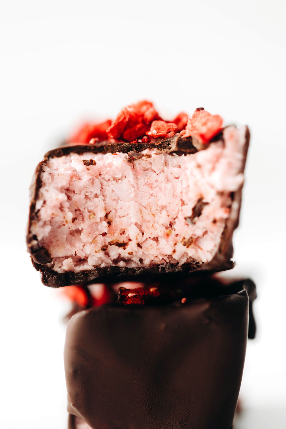 Chocolate Covered Strawberry Bars (vegan + paleo)