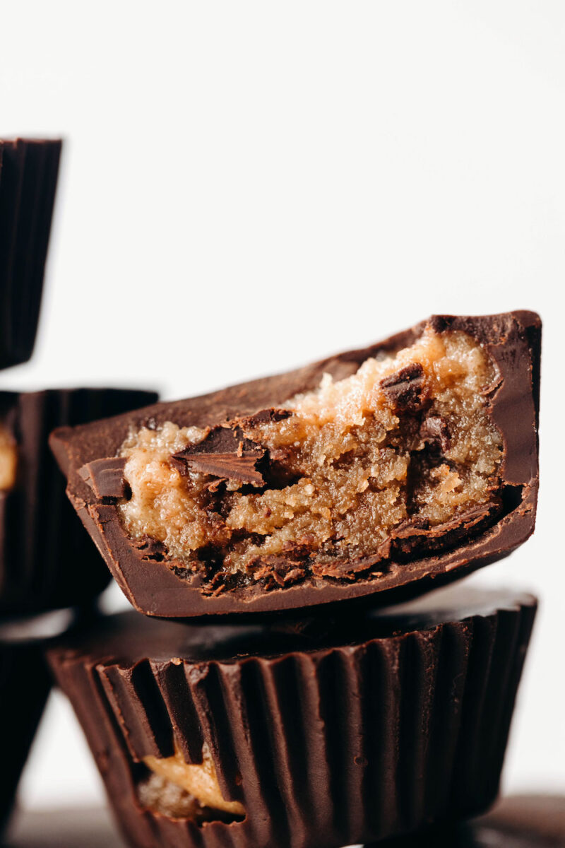 Caramel Cookie Dough Cups (vegan + paleo) Feasting on Fruit