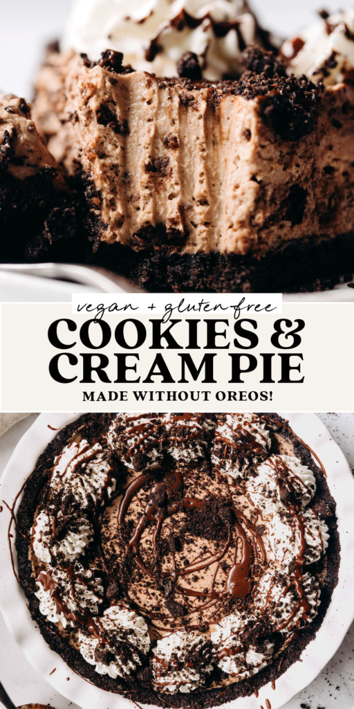 Cookies and Cream Pie (without oreos!) 