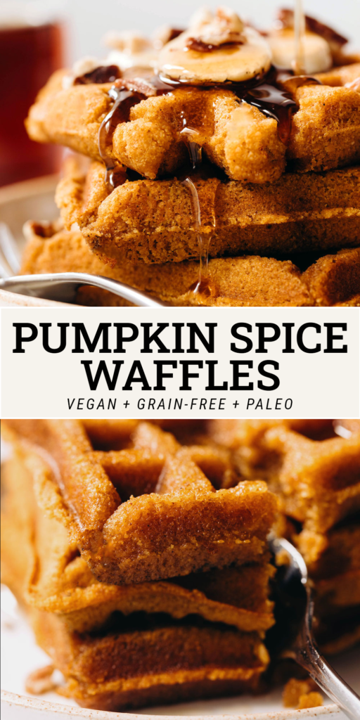 Vegan Pumpkin Waffles (grain-free)