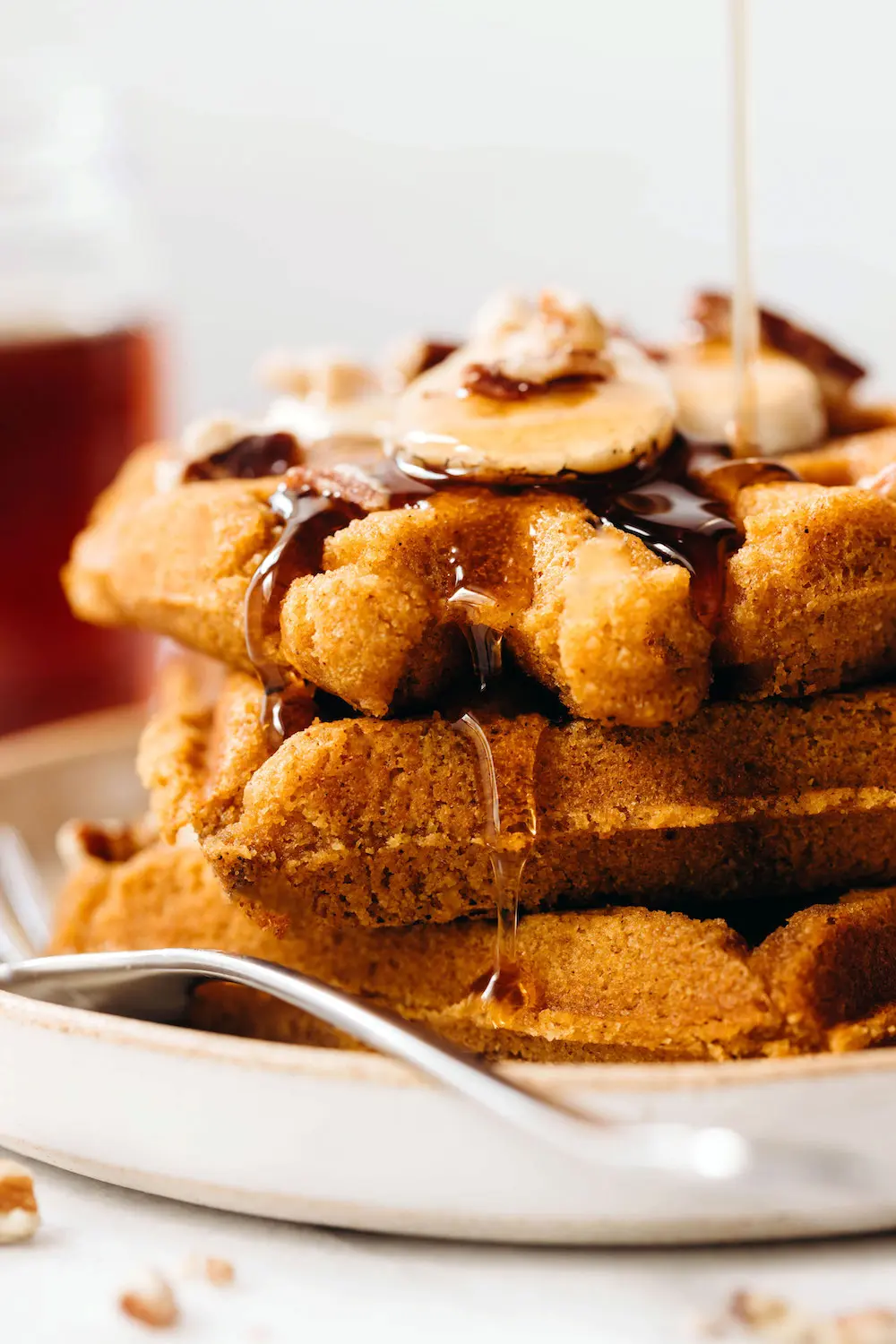 Vegan Pumpkin Waffles (Grain-Free)