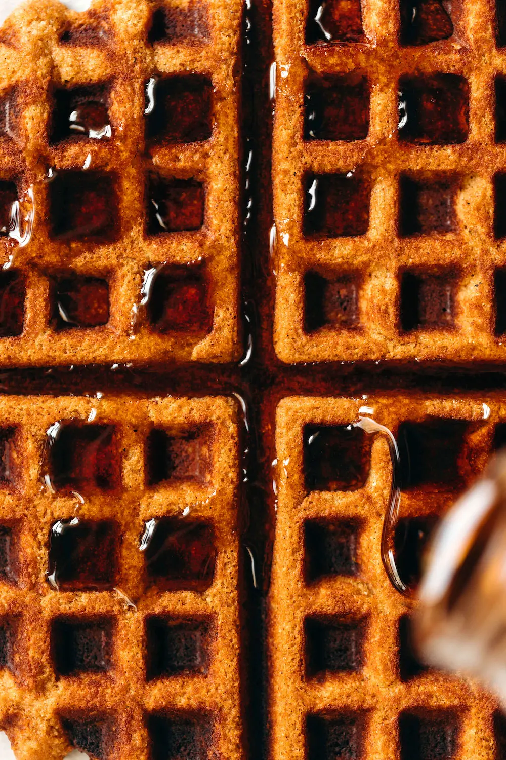 Pumpkin Waffles Recipe (healthy, dairy free and whole wheat)