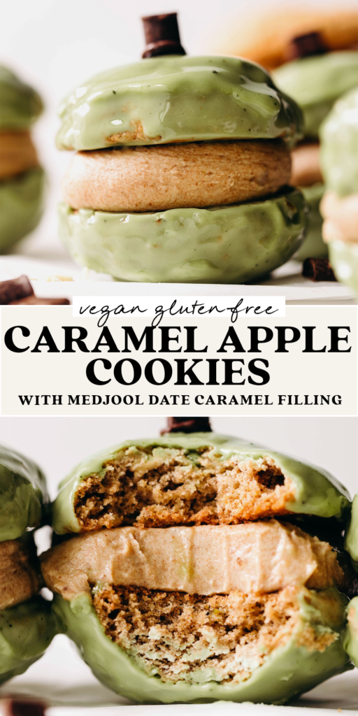 Caramel Apple Sandwich Cookies (vegan + gluten-free)