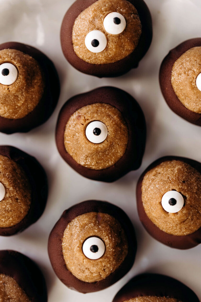 SunButter Buckeye Eyeballs (vegan) Feasting on Fruit
