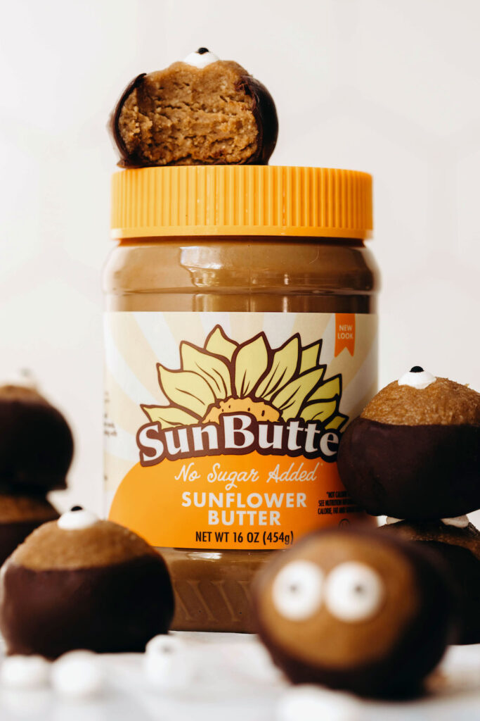SunButter Buckeye Eyeballs (vegan) Feasting on Fruit