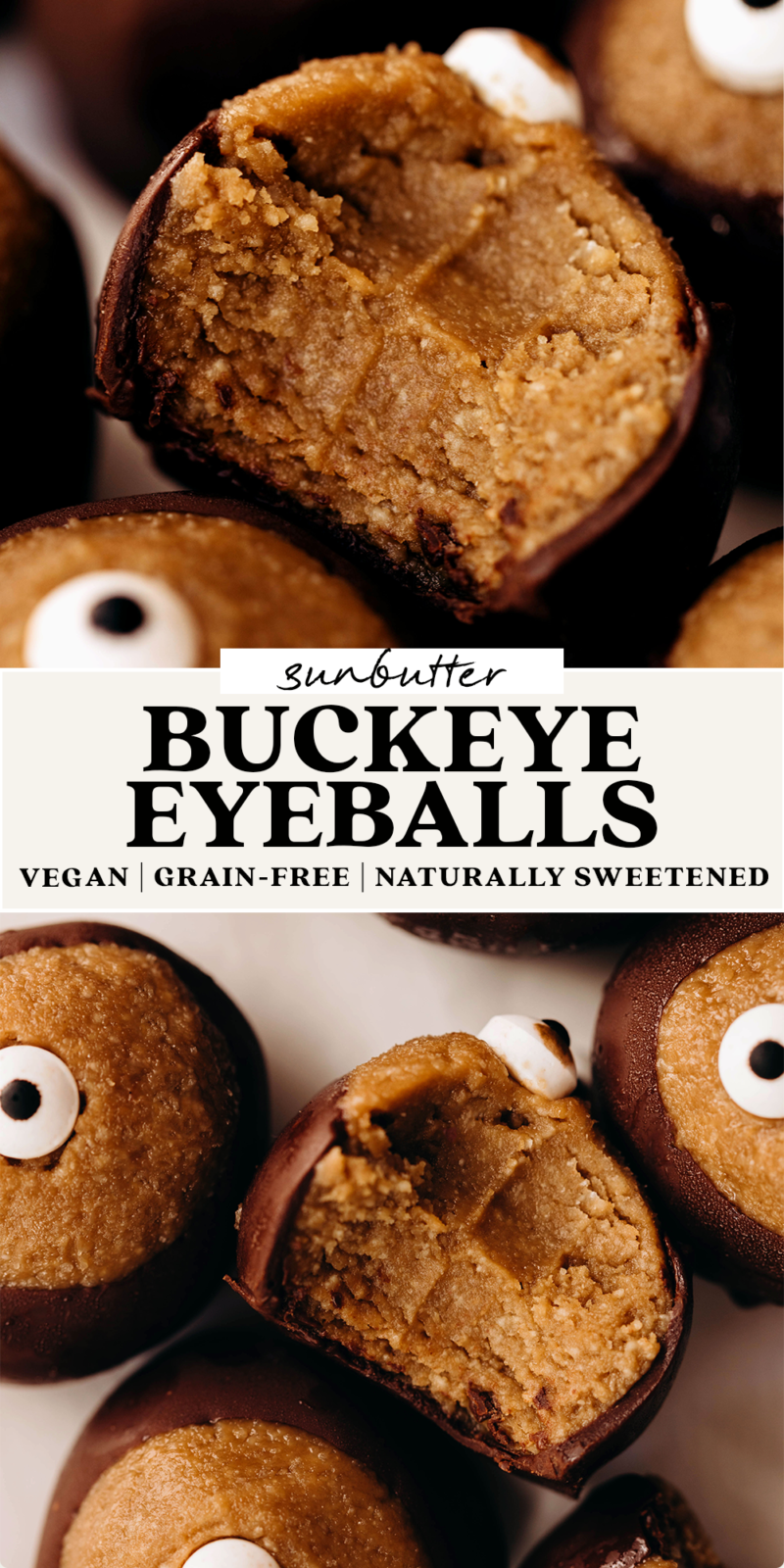 SunButter Buckeye Eyeballs (vegan) Feasting on Fruit